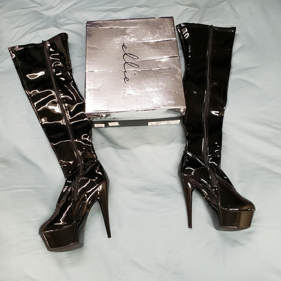 Ellie Shoes - Ellie 7 inch thigh high stiletto boot